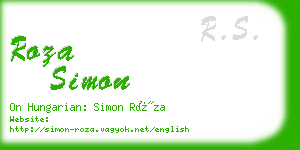 roza simon business card